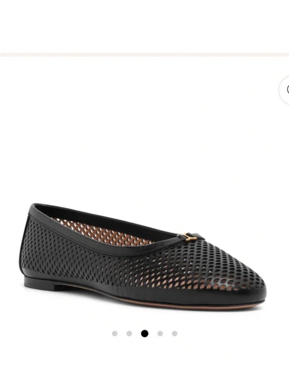 CHLOE BLACK LEATHER BALLERINAS SIZE 36